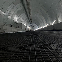Utilização de HaTelit para reforço num túnel