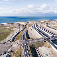 Prinses Amaliaviaduct em Maasvlakte Roterdão - Huesker Solutions