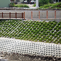 Revestimento ecológico de esgotos com Incomat Crib em Kaohsiung
