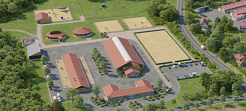 Ventilação eficaz para estábulos de cavalos - Soluções Lubratec Sistemas de ventilação Lubratec para estábulos de cavalos