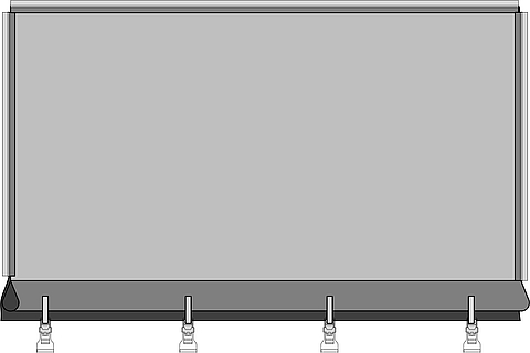 Imagem de um retângulo, uma variante das variantes de fixação Lubratec