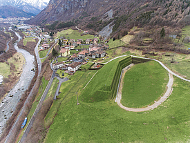 Integração das estruturas de retenção na paisagem